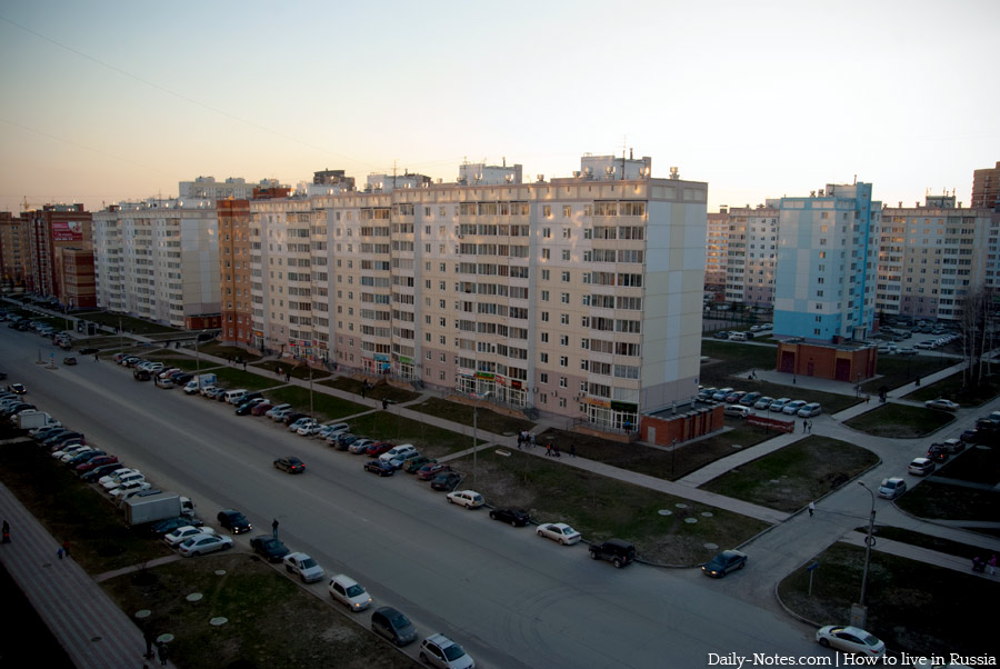 New microdistrict in Novosibirsk