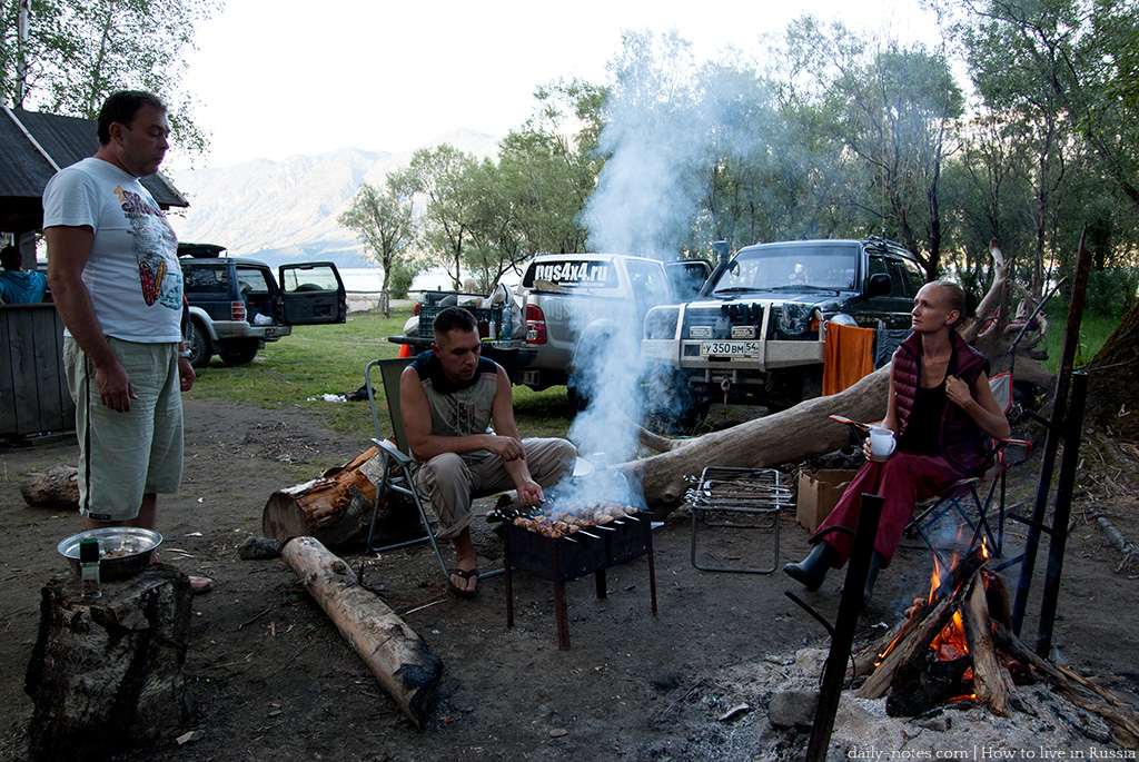 Campfire gathering
